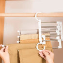 CabideFlex - Cabide Retrátil Organizador 5 em 1 Dobrável em Aço Inox - Entrega Grátis - Tik Trend