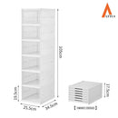 Caixa de Sapato Dobrável Armazenamento Transparentes Sapateira Empilhável Prova de Poeira Dormitório Armário - Tik Trend