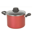 Caldeirão Antiaderente 16cm com Tampa de Vidro e Duas Alças - Tik Trend