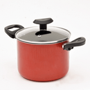 Caldeirão Antiaderente 16cm com Tampa de Vidro e Duas Alças - Tik Trend