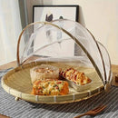 CestFresh - Cesto de Bamboo Com Cobertura de Tela Retrátil Protetor de Alimentos - Entrega Grátis - Tik Trend