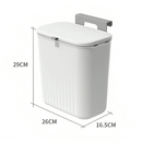 CleanFix - Lixeira de Cozinha Suspensa 9 Litros Com Tampa e Alça De Pendurar - Entrega Grátis - Tik Trend