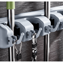 CleanHold — Organizador de Parede com 5 Lugares para Vassouras e Rodos com 6 Ganchos Adicionais - Entrega Grátis - Tik Trend