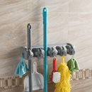 CleanHold — Organizador de Parede com 5 Lugares para Vassouras e Rodos com 6 Ganchos Adicionais - Entrega Grátis - Tik Trend