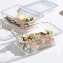 Conjunto 5 Potes Herméticos de Vidro com Tampa 4 Travas 640ml - Tik Trend