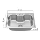Cuba Cozinha Gourmet Em Aço Inox 50 X 40 Cm - Tik Trend