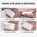 EasyClean - Esponja Mágica de Limpeza Tira Mancha, Desengordura Com Facilidade - Entrega Grátis - Tik Trend