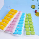 Forma de Gelo Cubo com Tampa Rígida e Fundo de Silicone - Tik Trend