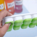 Forma de Gelo Cubo com Tampa Rígida e Fundo de Silicone - Tik Trend