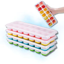 Forma de Gelo Cubo com Tampa Rígida e Fundo de Silicone - Tik Trend
