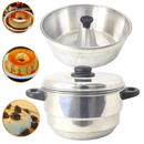 Forma Pudim Alumínio Grande Dupla Receita Ideal para Banho Maria - Tik Trend