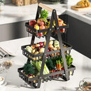 Frutify - Fruteira de Mesa Premium Aramado 2 ou 3 Andar - Tik Trend