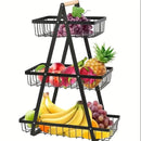 Frutify - Fruteira de Mesa Premium Aramado 2 ou 3 Andar - Tik Trend