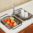 InoxCest - Cesto Escorredor de Frutas Verduras e Talheres de Aço Inoxidável Com Suporte Para Fruteira - Entrega Grátis - Tik Trend