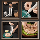 InoxMix - Kit Máquina de Encher Linguiça Caseira + Funil - Entrega Grátis - Tik Trend