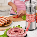 InoxMix - Kit Máquina de Encher Linguiça Caseira + Funil - Entrega Grátis - Tik Trend