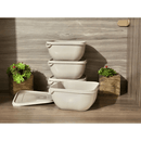 Kit 12 Potes Plástico 1 Litro com Tampa Hermética, Multiuso Cozinha, Marmita e Armazenamento de Alimentos - Tik Trend