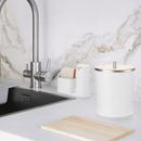 Kit Lixeira de Cozinha 5L com Dispenser Porta Detergente e Suporte para Esponja - Tik Trend