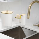 Kit Lixeira de Cozinha 5L com Dispenser Porta Detergente e Suporte para Esponja - Tik Trend