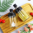 Kit Porta Tempero Condimento de Vidro com Tampa e Colher Embutida - Entrega Grátis - Tik Trend