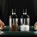 Kit Porta Tempero Condimento de Vidro com Tampa e Colher Embutida - Entrega Grátis - Tik Trend