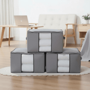 MegaBox - Caixa Organizadora Para Roupas de Cama Anti - Mofo e Poeira - Entrega Grátis - Tik Trend