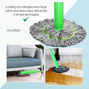 MopClean - Esfregão 2 em 1 Giratório Automático Com Desidratação Perfeito Para Limpeza Completa de Piso - Entrega Grátis - Tik Trend