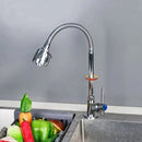 Torneira Inox Prata com Chuveiro e Rotação 360° - Tik Trend