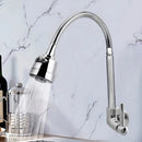 Torneira Inox Prata com Chuveiro e Rotação 360° - Tik Trend